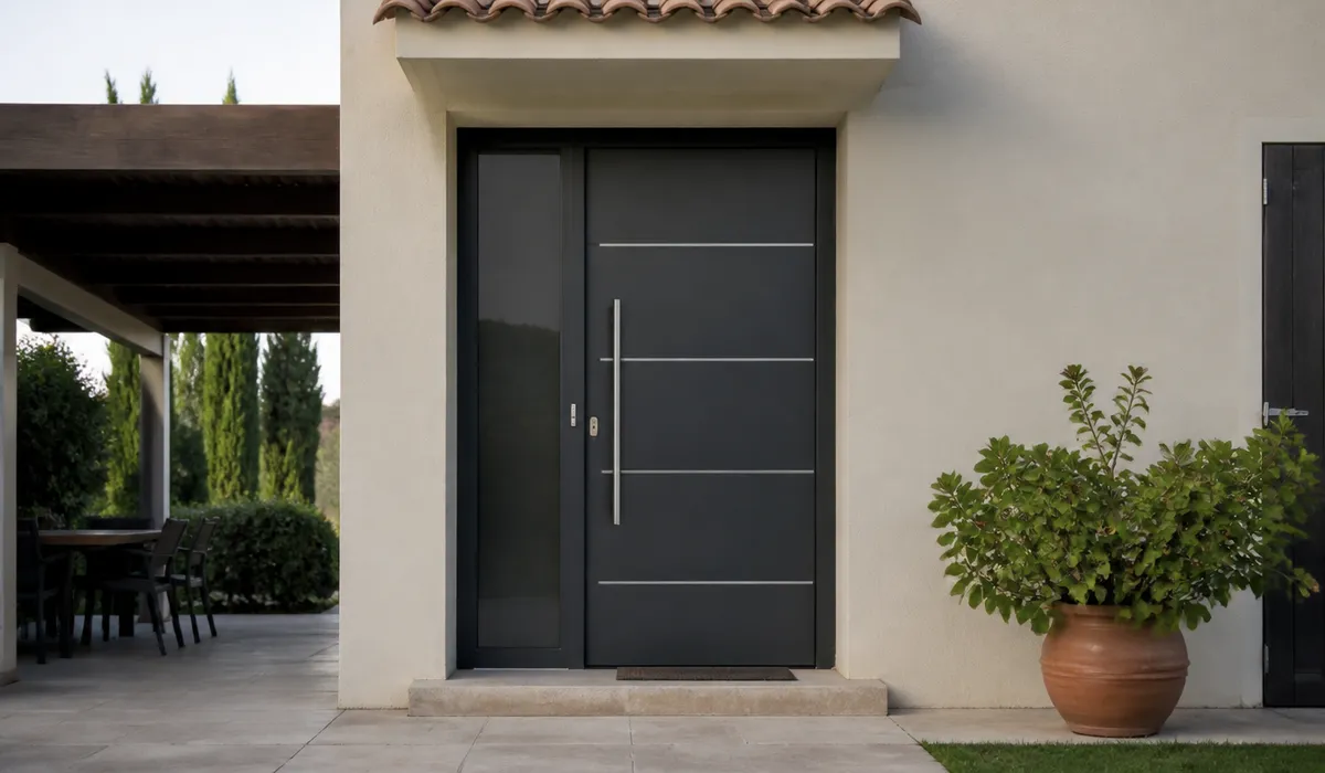 Puerta de acero en una vivienda de Murcia durante un asesoramiento de seguridad para el hogar